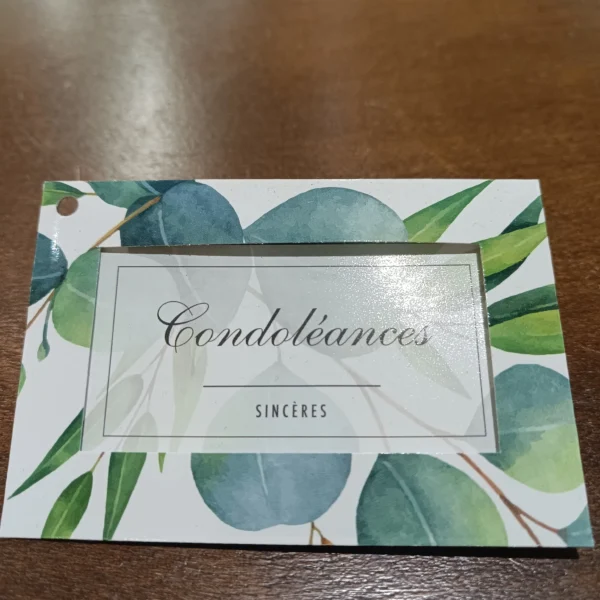 carte de condoléances