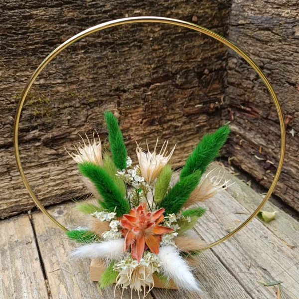 Couronne fleurs séchées